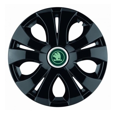 Set 4 Capace Roti pentru Skoda Nou Verde, model Top Black, R15 foto
