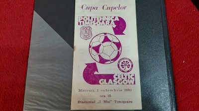 program Poli Timisoara - Celtic Glasgow foto