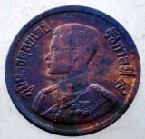 B.643 TAILANDA THAILANDA RAMA IX 10 SATANG 2500/1957 BRONZ