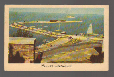 CPIB 20873 - CARTE POSTALA - LACUL BALATON, BALATONROL, , BUDAPESTA foto