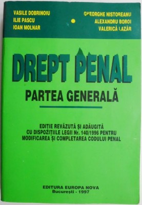 Drept penal. Partea generala &amp;ndash; Vasile Dorinoiu (cu sublinieri) foto