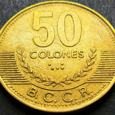 Moneda exotica 50 COLONES - COSTA RICA, anul 1997 * cod 2300