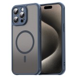 Husa iPhone 15 Pro Max Asteroid GSM HaloFrost II MagSafe, bleumarin
