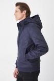 Medicine geaca bomber barbati, culoarea albastru marin, de tranzitie