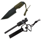 Cumpara ieftin Cutit de vanatoare IdeallStore&reg;, Jungle Guard, negru, 17.5 cm, teaca inclusa