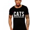 Tricou negru barbati - Cats - S