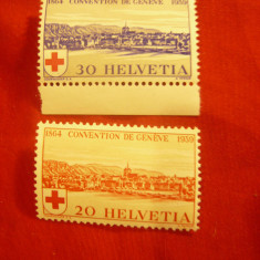 Serie Elvetia 1939 - 75 Ani Crucea Rosie , 2 valori