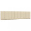 VidaXL Pernă pentru tăblie de pat, crem, 200 cm, material textil