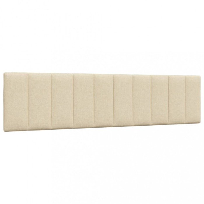 vidaXL Pernă pentru tăblie de pat, crem, 200 cm, material textil