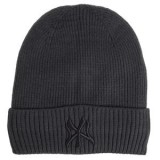 Căciulă tricotată gri antracit cu căptușeală fleece și imprimeu NY, CMCLASS