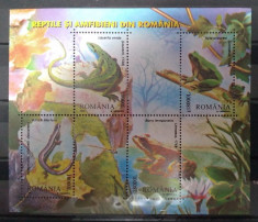 Rom&amp;acirc;nia 2003, LP 1618, Reptile şi amfibieni din Rom&amp;acirc;nia, MNH foto