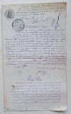 Act notarial și proces-verbal Tribunal Covurlui &ndash; Rom&acirc;nia 1892 &ndash; document juridic autentic cu ștampile