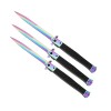 Set trei bricege tip Stiletto, DEPOX&reg;, multicolor, deschidere manuala, lungime 33 cm, lama metalica