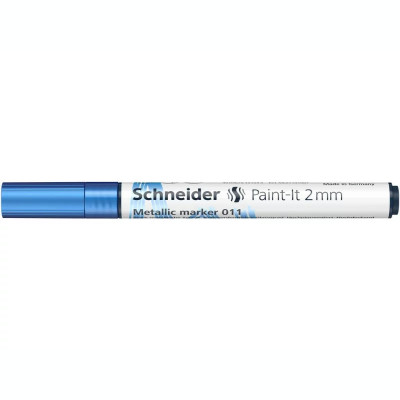 Marker metalic Schneider Paint-It 011 2 mm Albastru Metalizat foto