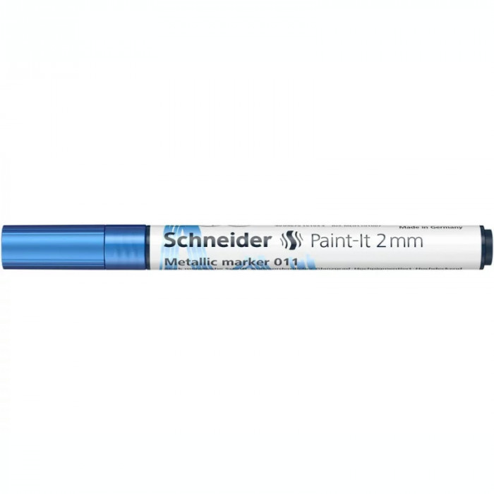 Marker metalic Schneider Paint-It 011 2 mm Albastru Metalizat