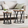 VidaXL Masă de cafea 2 pcs Lemn vechi 50 x 50 x 50 cm 868265