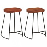 Cumpara ieftin Scaune de bar Gavin 2 buc. 45x40x63 cm lemn masiv de mango