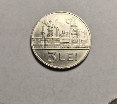 3 lei 1966 UNC Superba foto