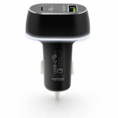 Incarcator Auto Vetter Smart Car Charger 2Nd Gen QC 3.0 And Power Delivery 63W CCAVTPD63WD