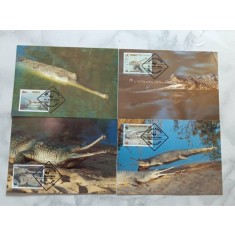 Bangladesh 1990 - gavialide, serie CarteMaxima