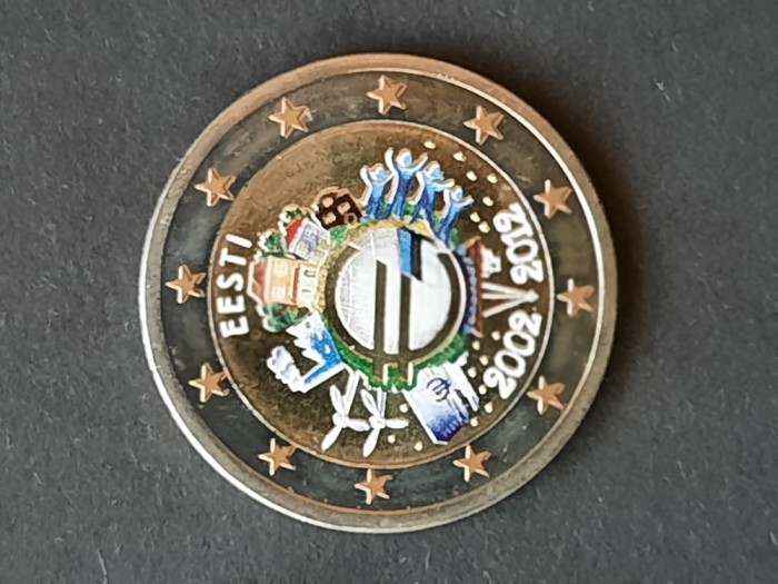 2 Euro &quot;10 Years of Euro Cash&quot; 2012, Estonia - UNC - B 4646