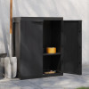 Dulap depozitare de exterior, negru, 65x37x85 cm, PP GartenMobel Dekor, vidaXL