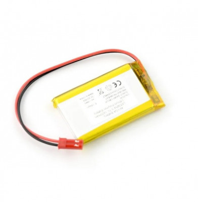 Acumulator Lithium Poliymer 14160 1400mAh 1S 3.7V fir cu conector JST-BEC 54x34x7mm AKYGA Battery foto