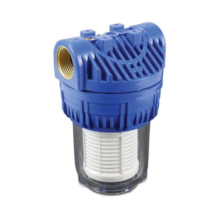 Filtru de apă Profec, Filtru de apă potabil 5&quot; - Plastic 3/4&quot;, Filet interior, 8bar 60micron, P&acirc;nză de poliester