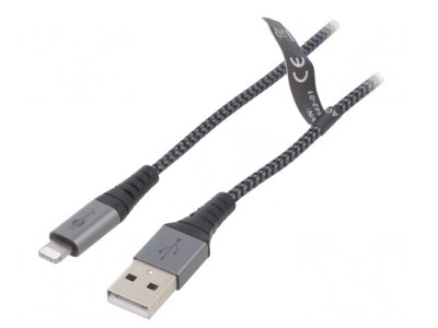 Cablu USB 2.0 Apple Lightning 2m 480Mbps foto