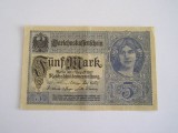 M1 - Bancnota foarte veche - Germania - 5 marci - 1917