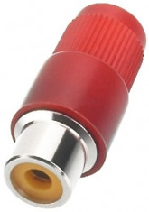 Conector RCA cablu Monacor T-702G/RT foto