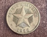 C50 - Moneda foarte veche - Cuba - 1 peso - 1988, America Centrala si de Sud