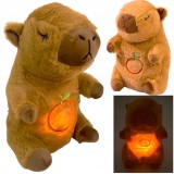 MASCOTĂ PLUȘATĂ CAPYBARA, JUCĂRIE MONTESSORI SENSORIALĂ CARE PRODUCE ZGOMOTE PENTRU COPII