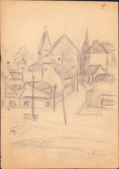 A2173 Schiță &icirc;n creion de Eugen Dublea