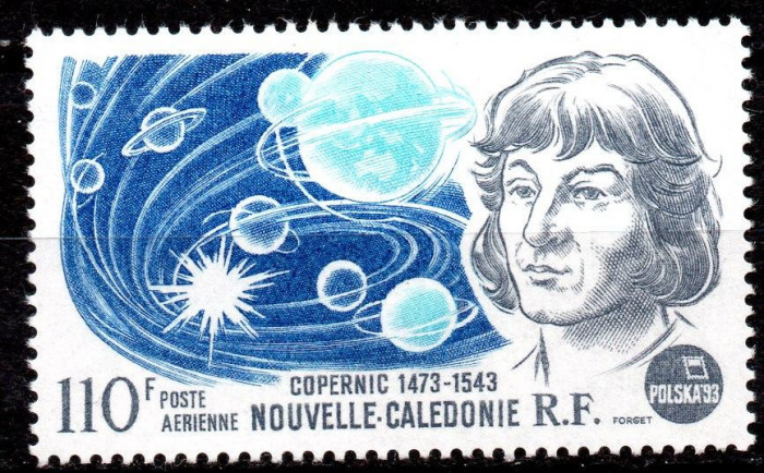NOUA CALEDONIE 1993, Copernic, Personalitati, Expozitie, serie neuzată, MNH