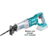 Fierastrau sabie cu acumulator Total TRSLI1151, 20V, 2800RPM, 2 lame incluse (fara acumulator/incarcator)
