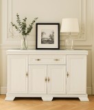 Cumpara ieftin Comoda living VM4, 4 usi, un sertar, Alb Antichizat