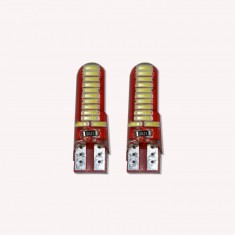 Set 2 x Bec LED pozitie T10 W5W,cu 24 leduri CANBUS foto