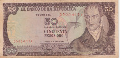 Columbia 50 pesos 1980 foto