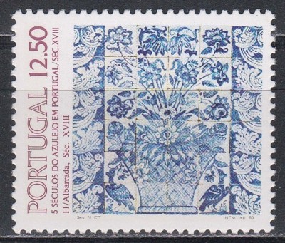 Portugalia 1983 - Cea de-a 500-a aniversare a Azulejos &amp;icirc;n Portugalia, MNH foto