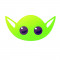 Sticker decorativ Alien, Verde, 90 cm, 7963ST