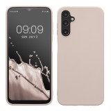 Husa Kwmobile pentru Samsung Galaxy A14 5G, Crem, Silicon, KWM0000195F014C, Carcasa