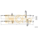 Cablu frana mana Ford Focus 1 (Daw, Dbw) Cofle 105359, parte montare : spate