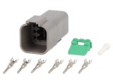 Conector cablu-cablu DT mufă tată 6 pini crimpat