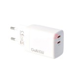 Adaptor priza Yiikoo USB-C + USB-C Fast Charge 45W Y-CGE029