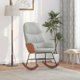 VidaXL Scaun balansoar, gri deschis, catifea 4102621
