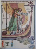 AVENTURILE SAHULUI de MIHAIL SADOVEANU , ILUSTRATII de VAL MUNTEANU , 1980