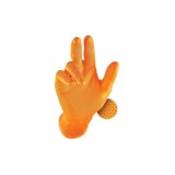 Cumpara ieftin Manusi nitril &quot;grippaz 246&quot;, portocaliu, 50 buc - xl DSH 492556