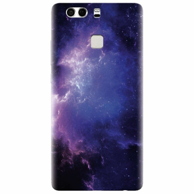 Husa silicon pentru Huawei P9, Purple Space Nebula foto