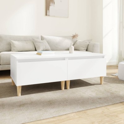 vidaXL Mese laterale, 2 buc., alb, 50x46x35 cm, lemn compozit 819501 foto
